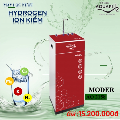 MÁY LỌC NƯỚC HYDROGEN ION KIỀM AQUAPIH2 ( NÓNG - LẠNH - NGUỘI)