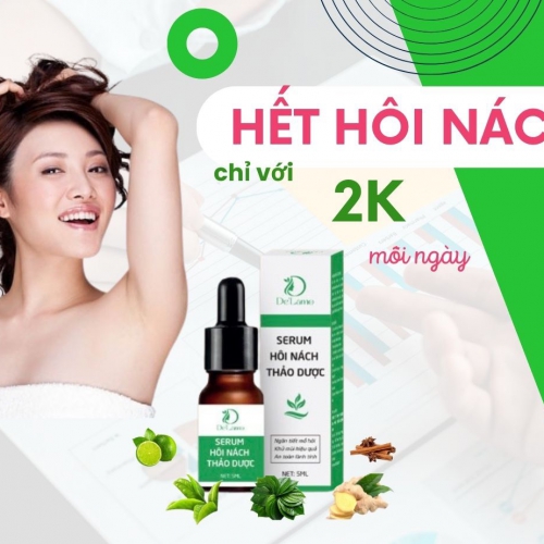 COMBO 2 CHAI SERUM TRỊ HÔI NÁCH THẢO DƯỢC DELAMO