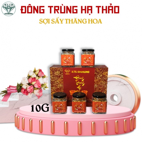 ĐÔNG TRÙNG HẠ THẢO SẤY THĂNG HOA KTS DIAMOND HỘP /5 LỌ