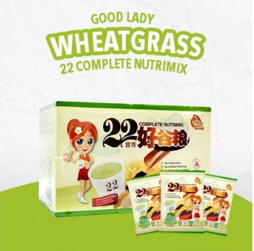 Bột ngũ cốc dinh dưỡng 22 Complete Nutrimix - Wheat Grass (Mầm lúa mì) - Hộp Giấy 650g