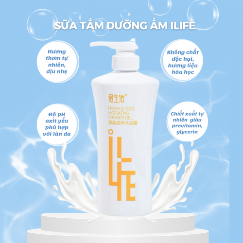 Sữa tắm dưỡng ẩm ILIFE