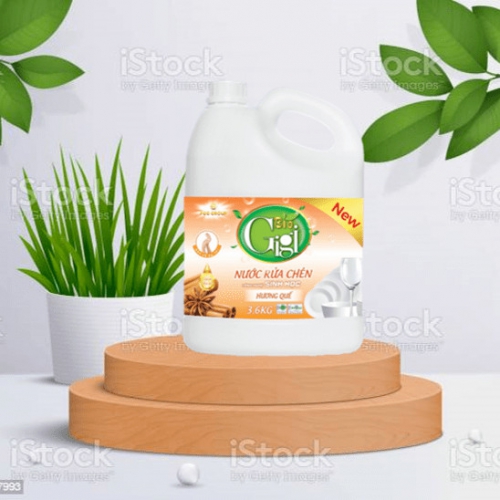 NƯỚC RỬA CHÉN BIO GIGI 3,6KG - Hương Quế